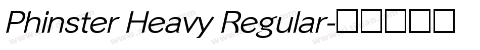 Phinster Heavy Regular字体转换